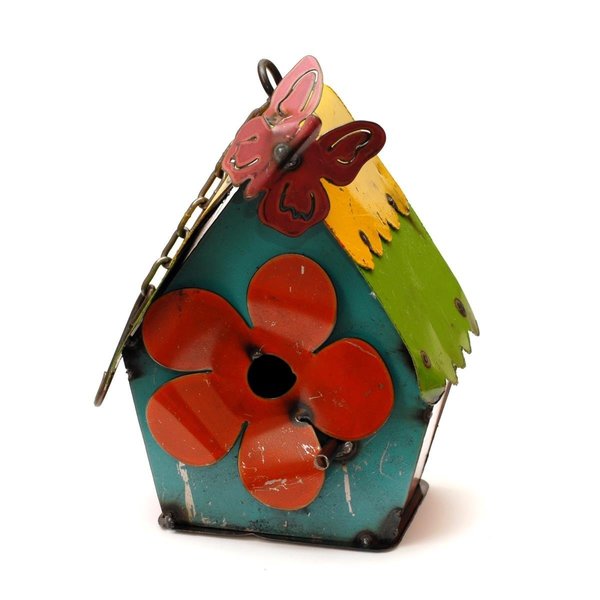 Rooterhincha Hanging Birdhouse with Butterfly Metal Art RO2647731